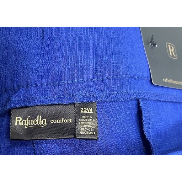 Rafaella Women Comfort Fit Pull On Dress Pants  Size 22W Color Blue - Picture 13 of 14